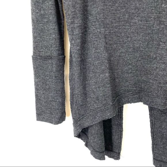 Free People Stone Cold Split Back Turtleneck Gray - Picture 7 of 16